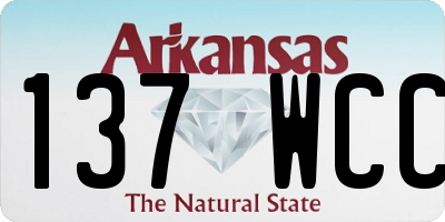 AR license plate 137WCC