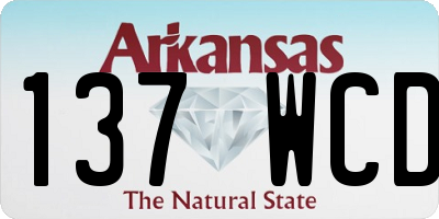 AR license plate 137WCD