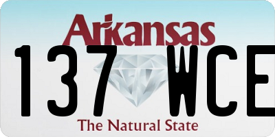 AR license plate 137WCE