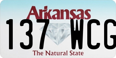 AR license plate 137WCG