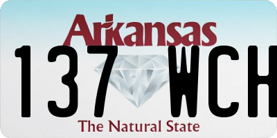 AR license plate 137WCH