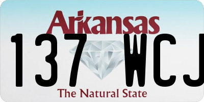 AR license plate 137WCJ