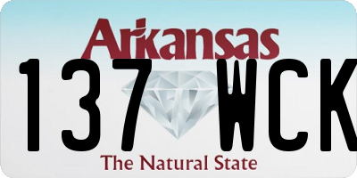 AR license plate 137WCK
