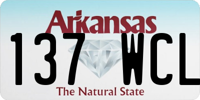 AR license plate 137WCL