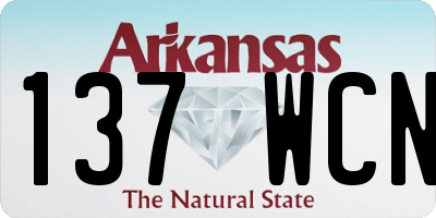 AR license plate 137WCN
