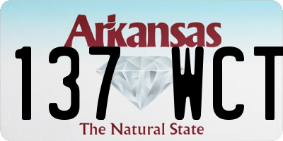 AR license plate 137WCT