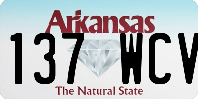 AR license plate 137WCV