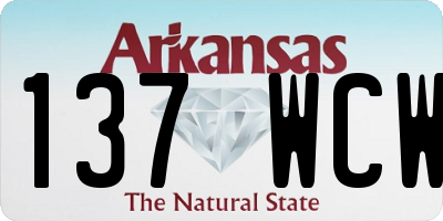 AR license plate 137WCW