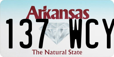 AR license plate 137WCY