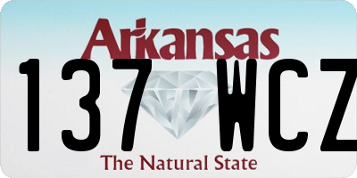 AR license plate 137WCZ