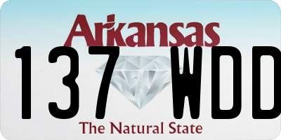 AR license plate 137WDD