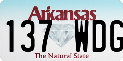 AR license plate 137WDG
