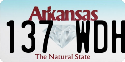 AR license plate 137WDH