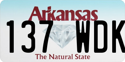 AR license plate 137WDK