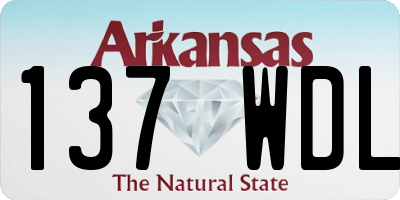 AR license plate 137WDL