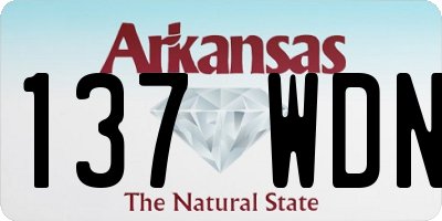 AR license plate 137WDN