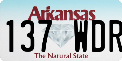 AR license plate 137WDR