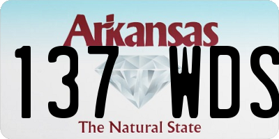 AR license plate 137WDS