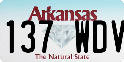 AR license plate 137WDV