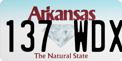 AR license plate 137WDX