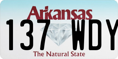AR license plate 137WDY