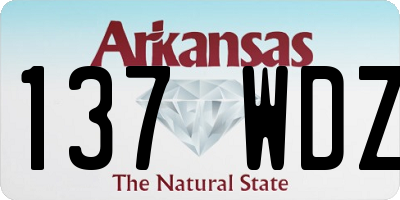 AR license plate 137WDZ