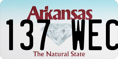 AR license plate 137WEC