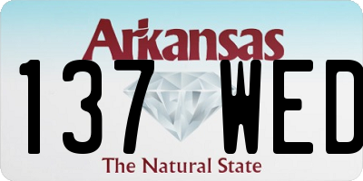 AR license plate 137WED