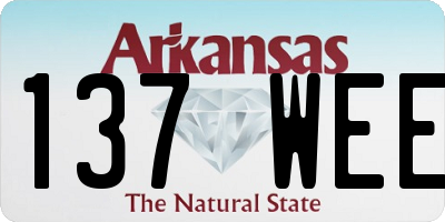 AR license plate 137WEE