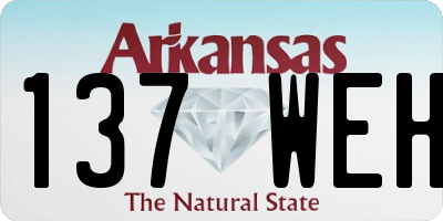 AR license plate 137WEH