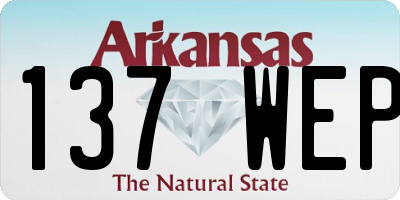 AR license plate 137WEP