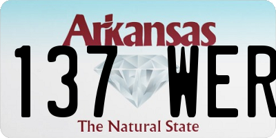AR license plate 137WER