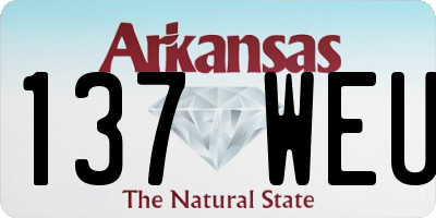 AR license plate 137WEU