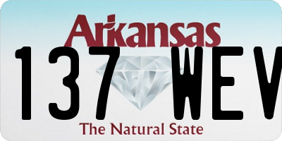 AR license plate 137WEV