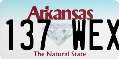 AR license plate 137WEX