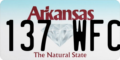 AR license plate 137WFC