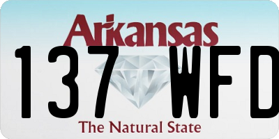 AR license plate 137WFD