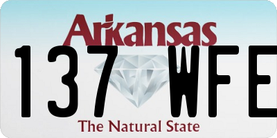AR license plate 137WFE