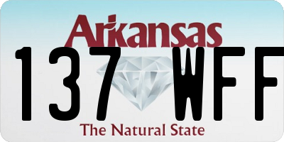 AR license plate 137WFF