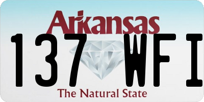 AR license plate 137WFI