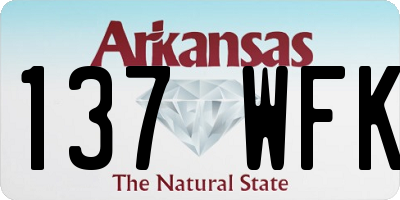 AR license plate 137WFK