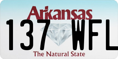 AR license plate 137WFL