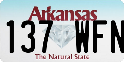 AR license plate 137WFN