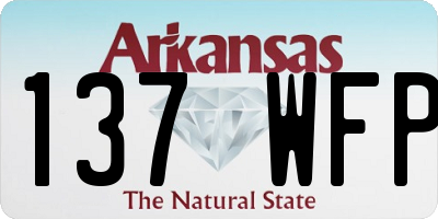 AR license plate 137WFP