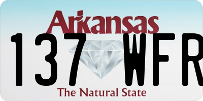 AR license plate 137WFR