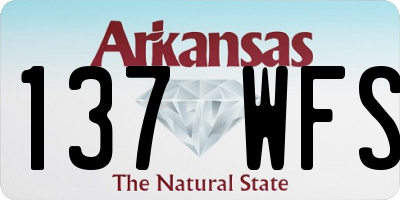 AR license plate 137WFS
