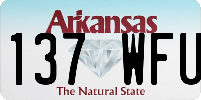 AR license plate 137WFU