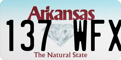 AR license plate 137WFX