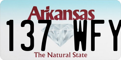AR license plate 137WFY