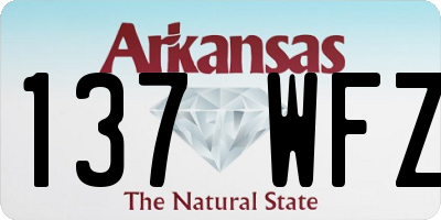 AR license plate 137WFZ